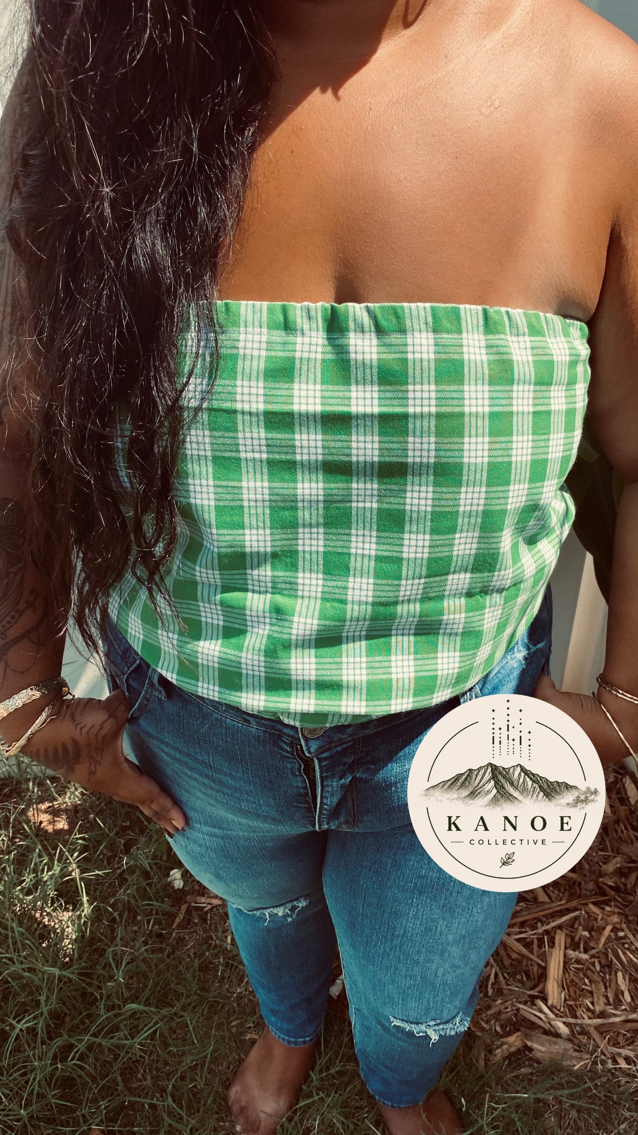Wahine Top : Green Palace