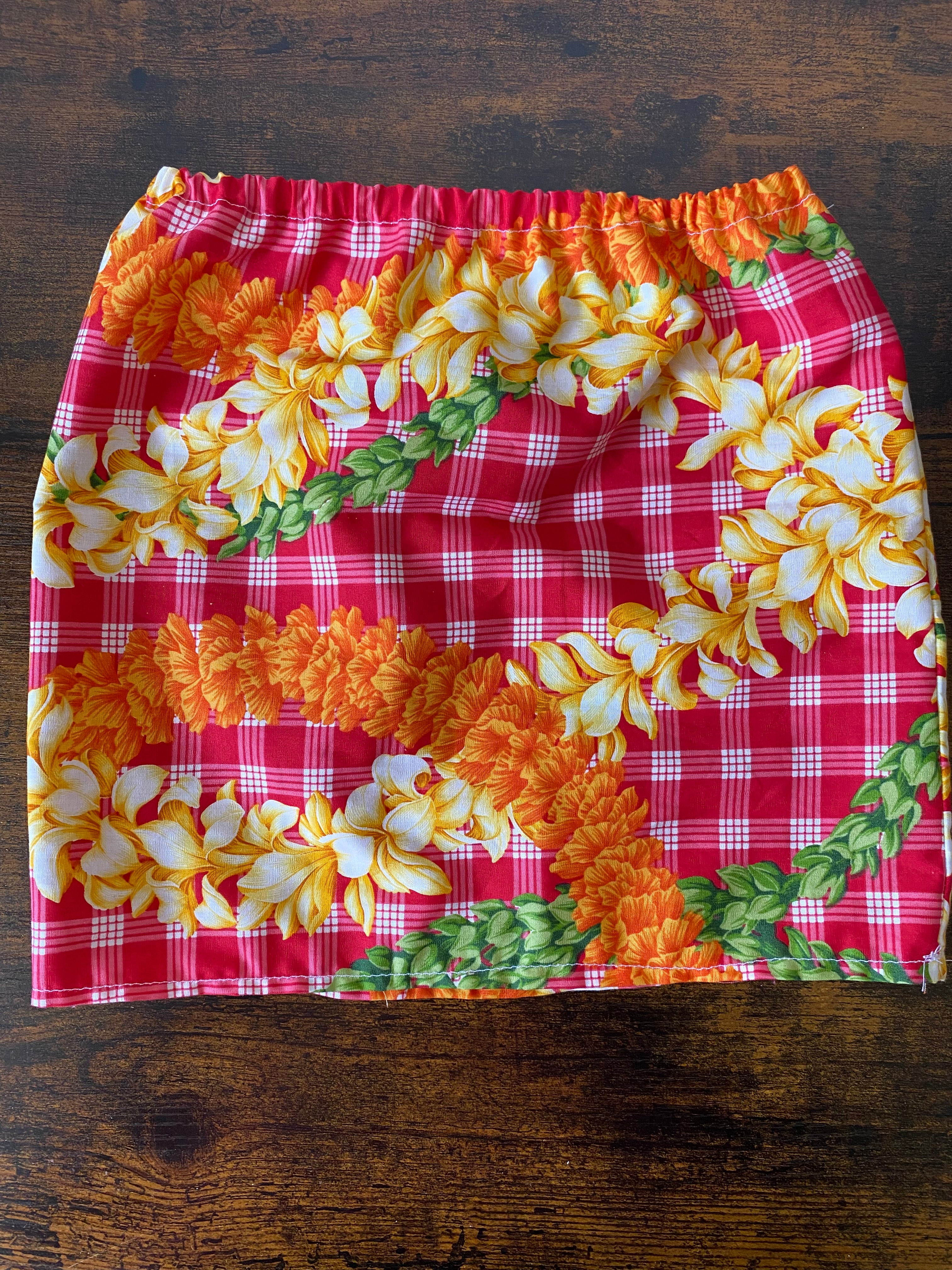 Keiki Tube Top : Red Palaka