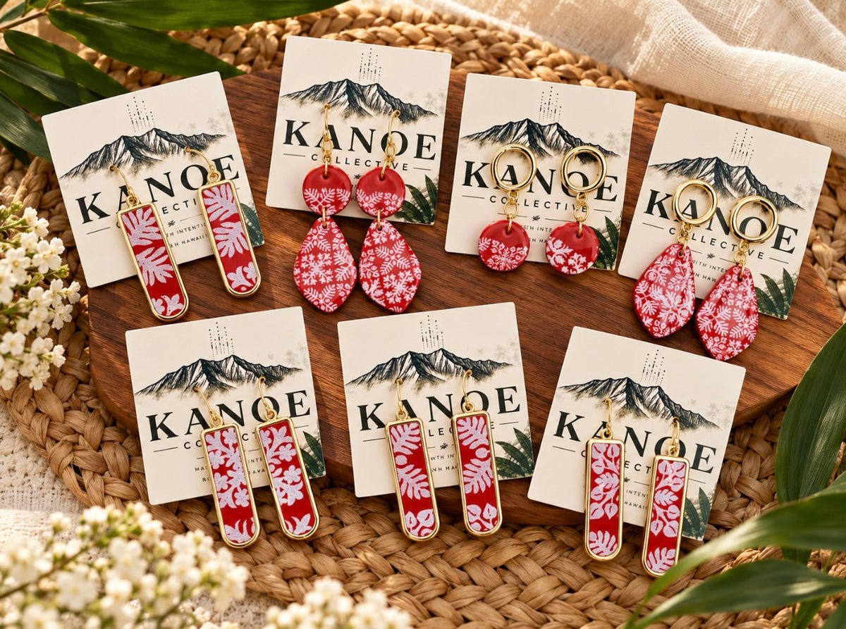 Hawaiian Quilt Earrings